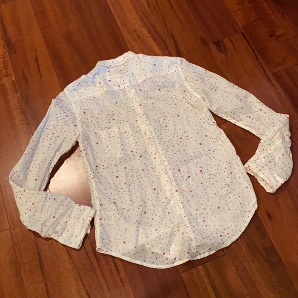 Anthropologie Meadow Rue colorful dotted top - Picture 6 of 7